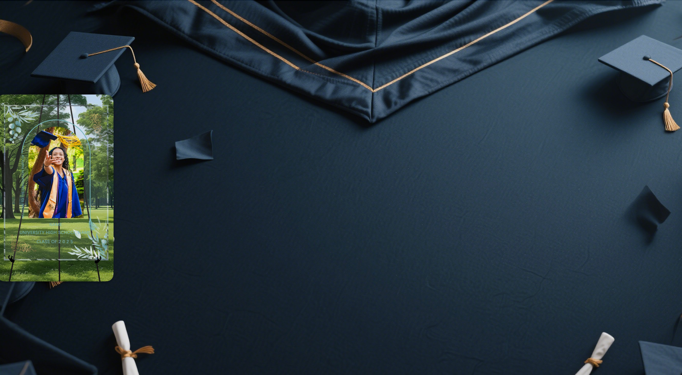 【UUBAO】Customized Photo and Name Graduation Welcome Sign for 2025: The Perfect Party Decoration