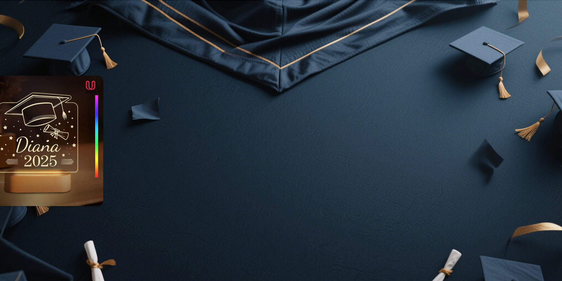 【UUBAO】Customizable Photo & Name 2025 Graduation Night Light: A Perfect Keepsake