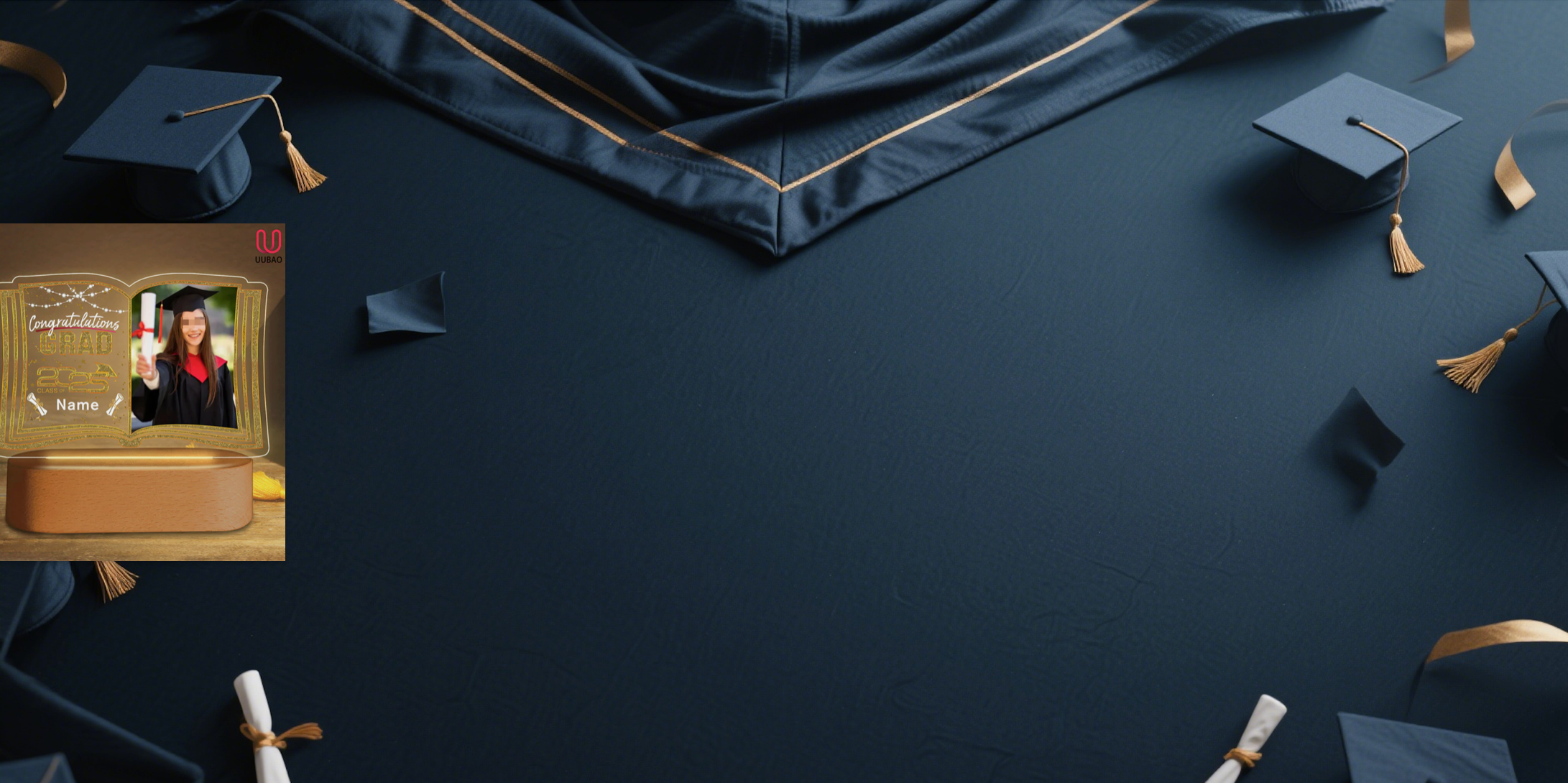 【UUBAO】2025 Graduation Night Light: Customize with Photos and Names