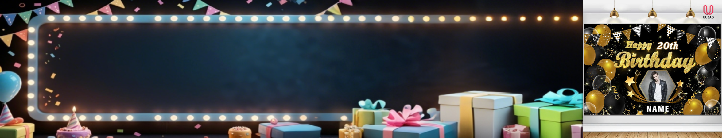【UUBAO】Customizable Name and Photo Birthday Banners: The Perfect Party Decoration