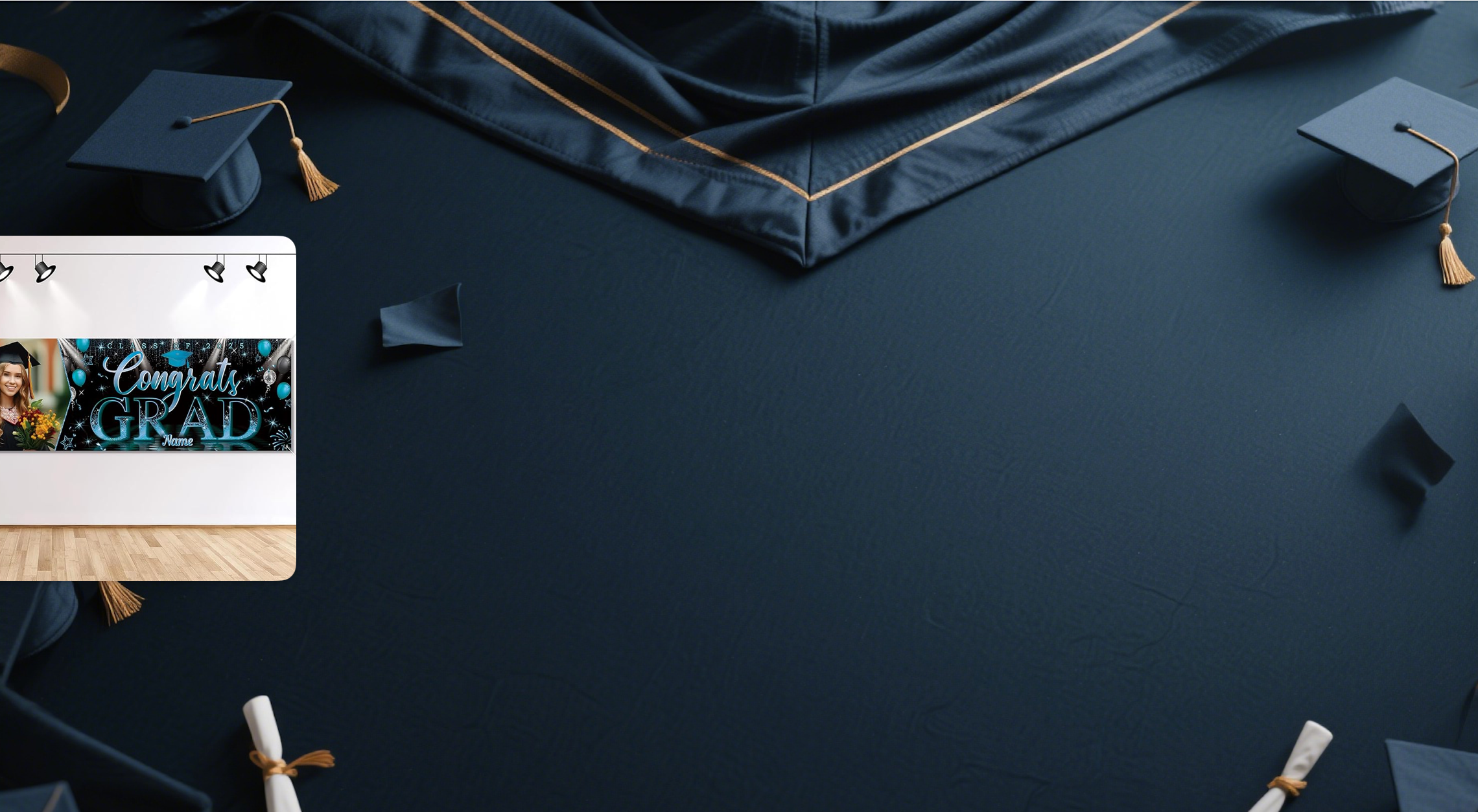 【UUBAO】Customizable Photo & Name Graduation Banners for Class of 2025: A Perfect Celebration Accessory