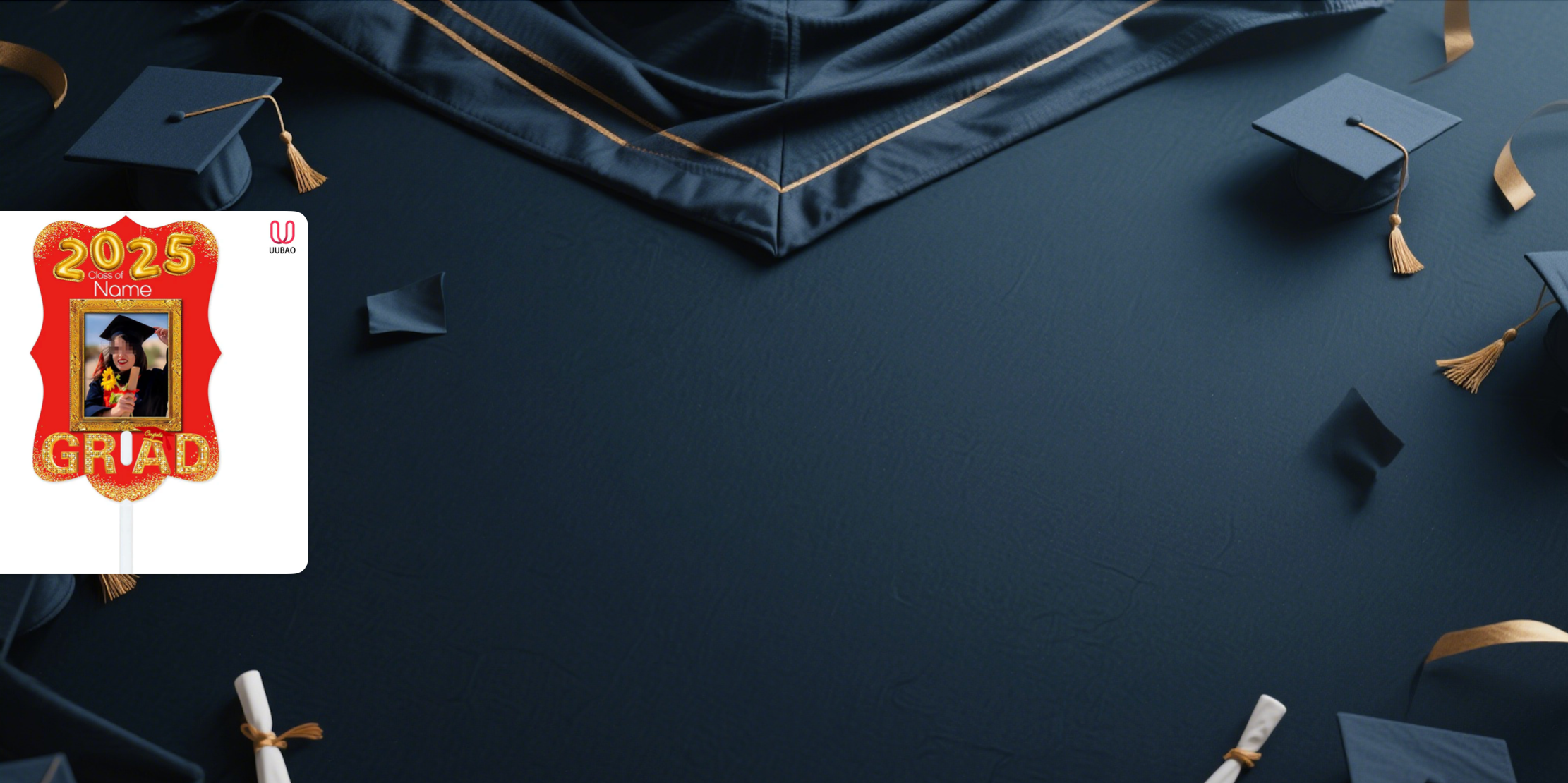 【UUBAO】Customizable 2025 Graduation Fans: Add a Personal Touch to Your Big Day!