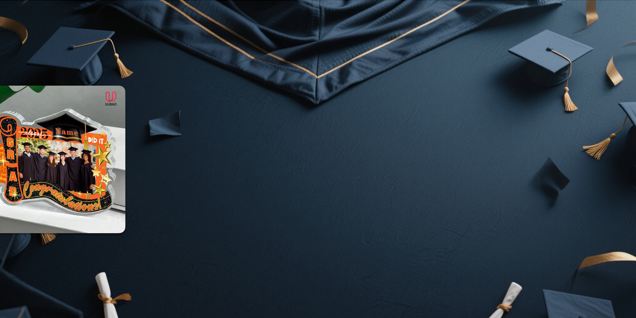 【UUBAO】Customizable 2025 Graduation Acrylic Plaque with Photo and Name: A Perfect Keepsake