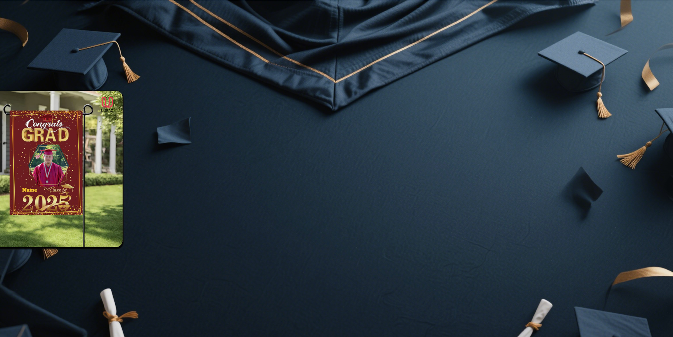 【UUBAO】Customizable 2025 Graduation Garden Flag: A Personalized Celebration of Success