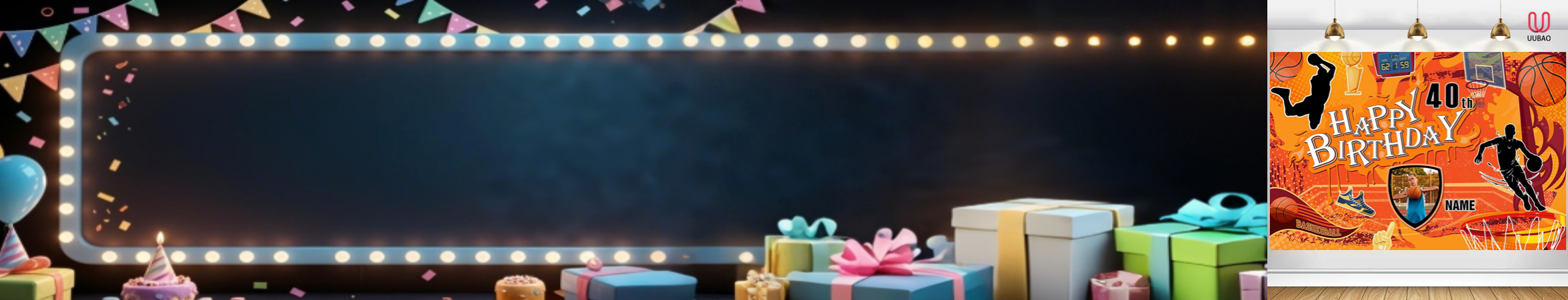 【UUBAO】Celebrate Birthdays in Style with Customizable Name and Photo Banners
