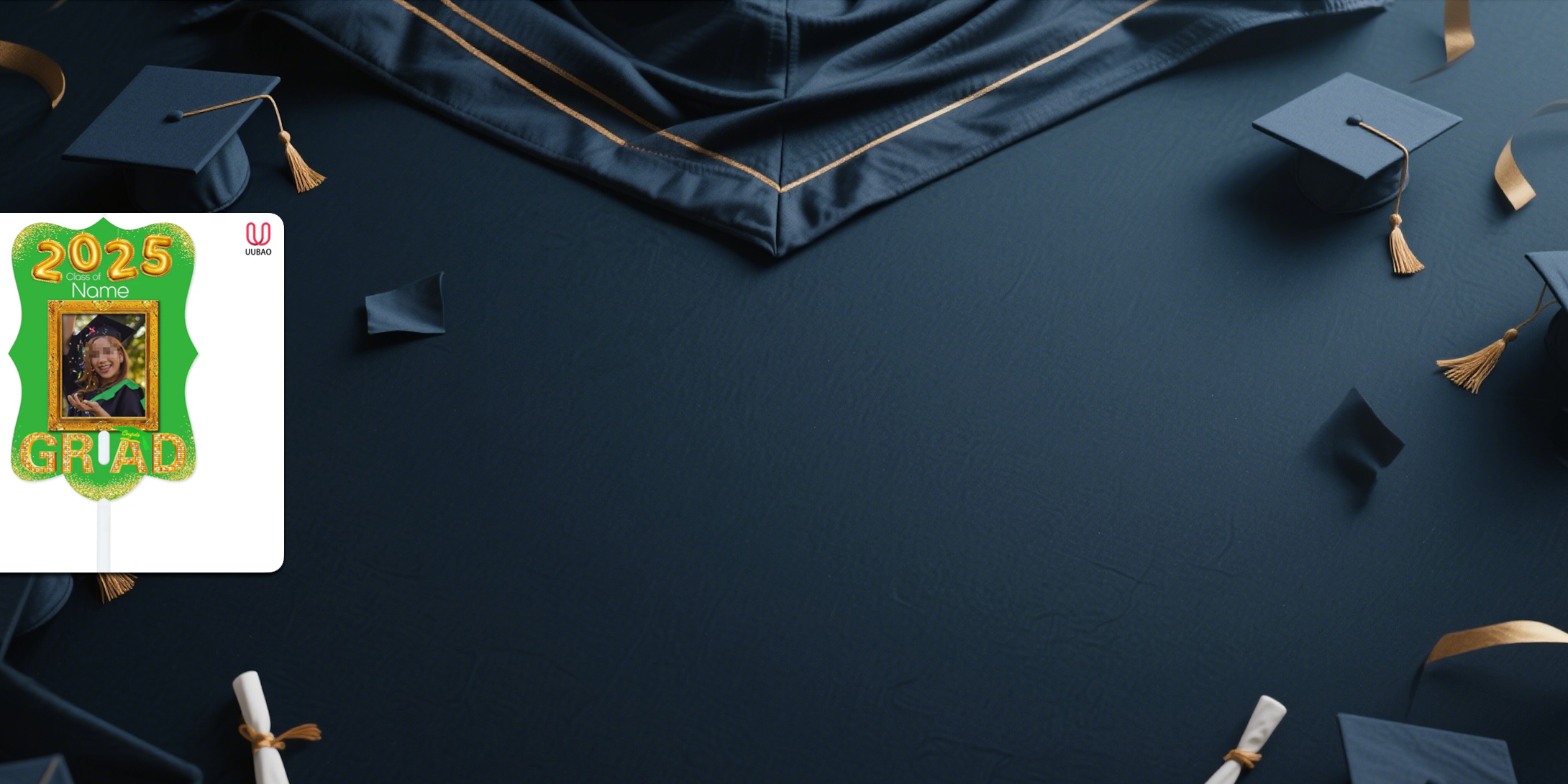 【UUBAO】Customizable Photo & Name Graduation Welcome Sign for Class of 2025: A Must-Have for Your Graduation Ceremony!