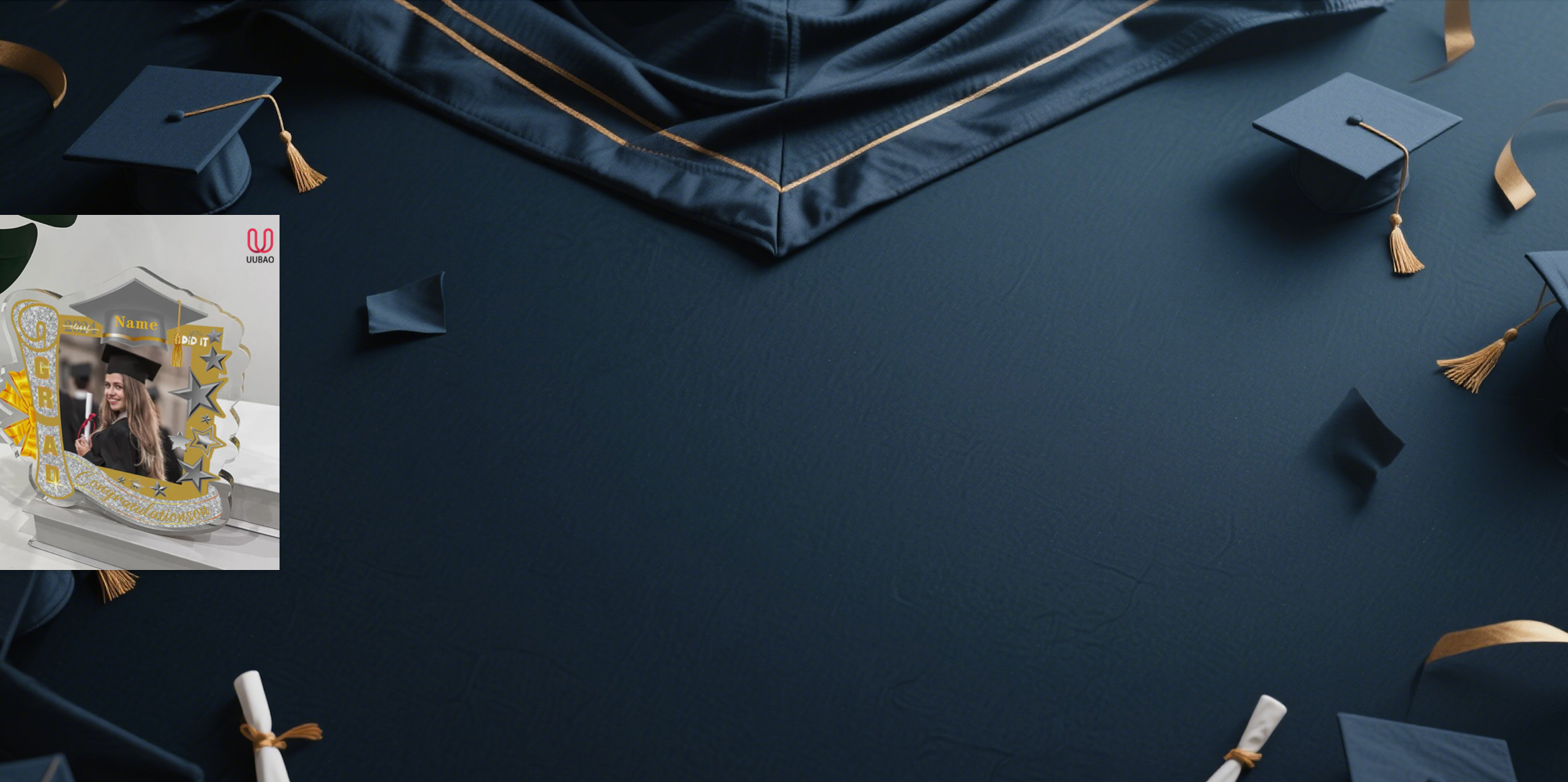 【UUBAO】2025 Customizable Photo and Name Graduation Night Light: A Cherished Keepsake