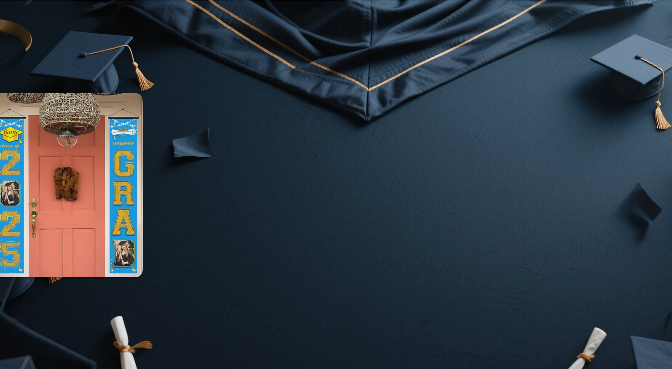 【UUBAO】2025 Graduation Banners: Customize with Photos and Names!