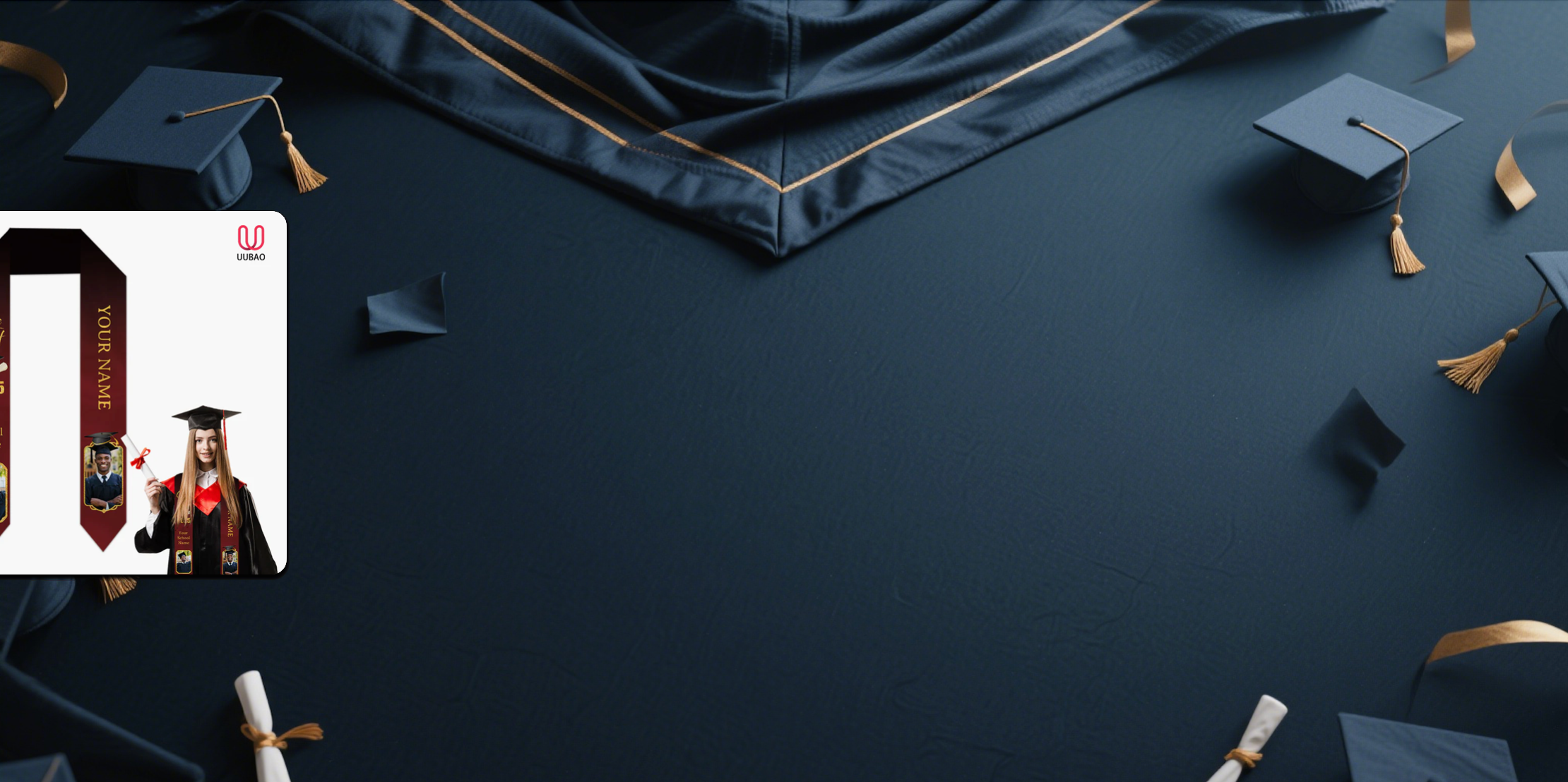 【UUBAO】Customizable Photos and Names: The 2025 Graduation Stole You Need