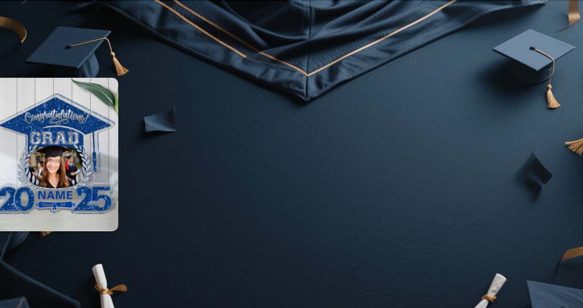 【UUBAO】Celebrate 2025 Graduation with a Personalized Touch: Customizable Photo and Name Acrylic Plaque