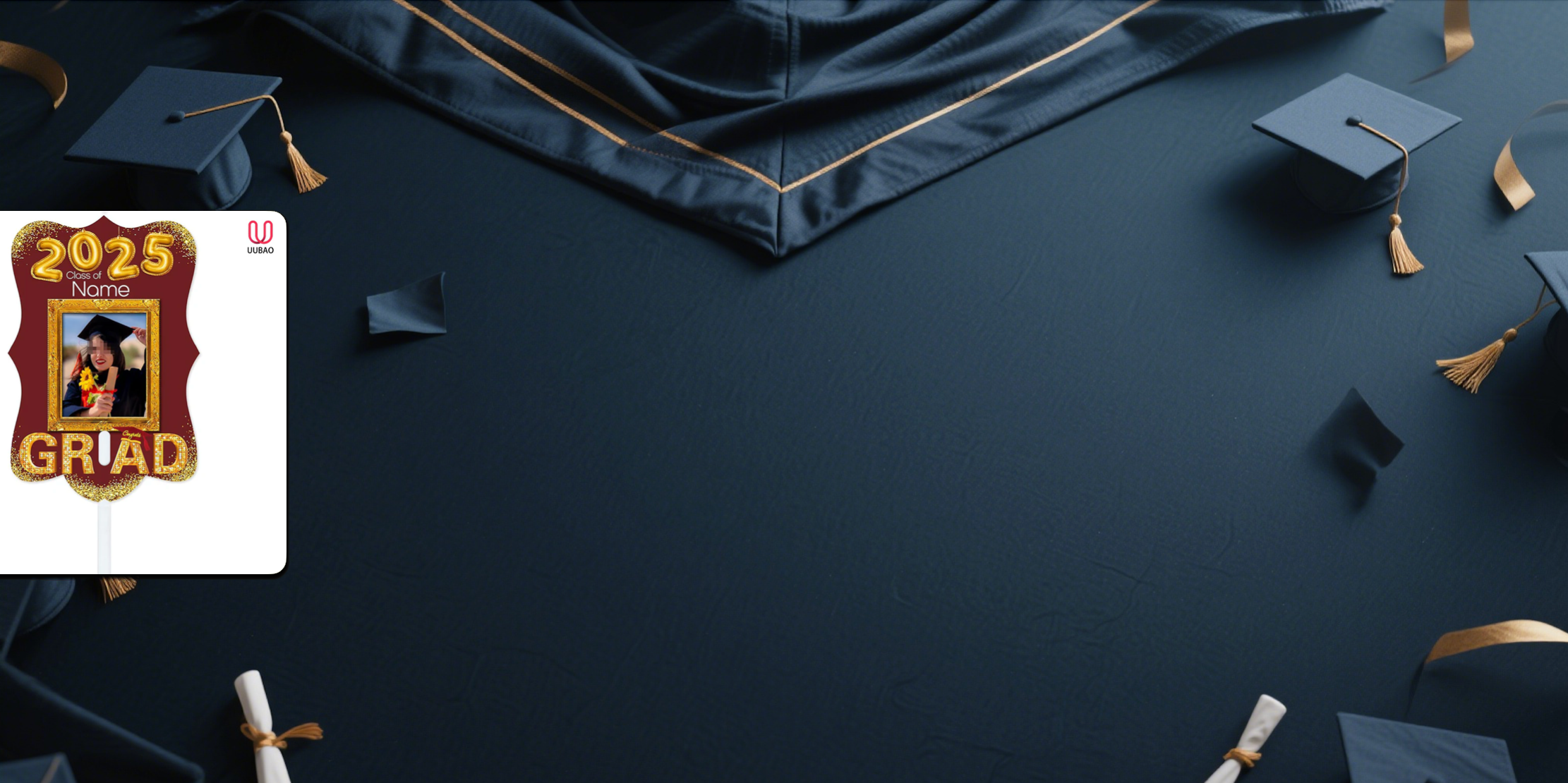 【UUBAO】Customizable Photo and Name Graduation Fans for the Class of 2025: A Must-Have for Celebrations!