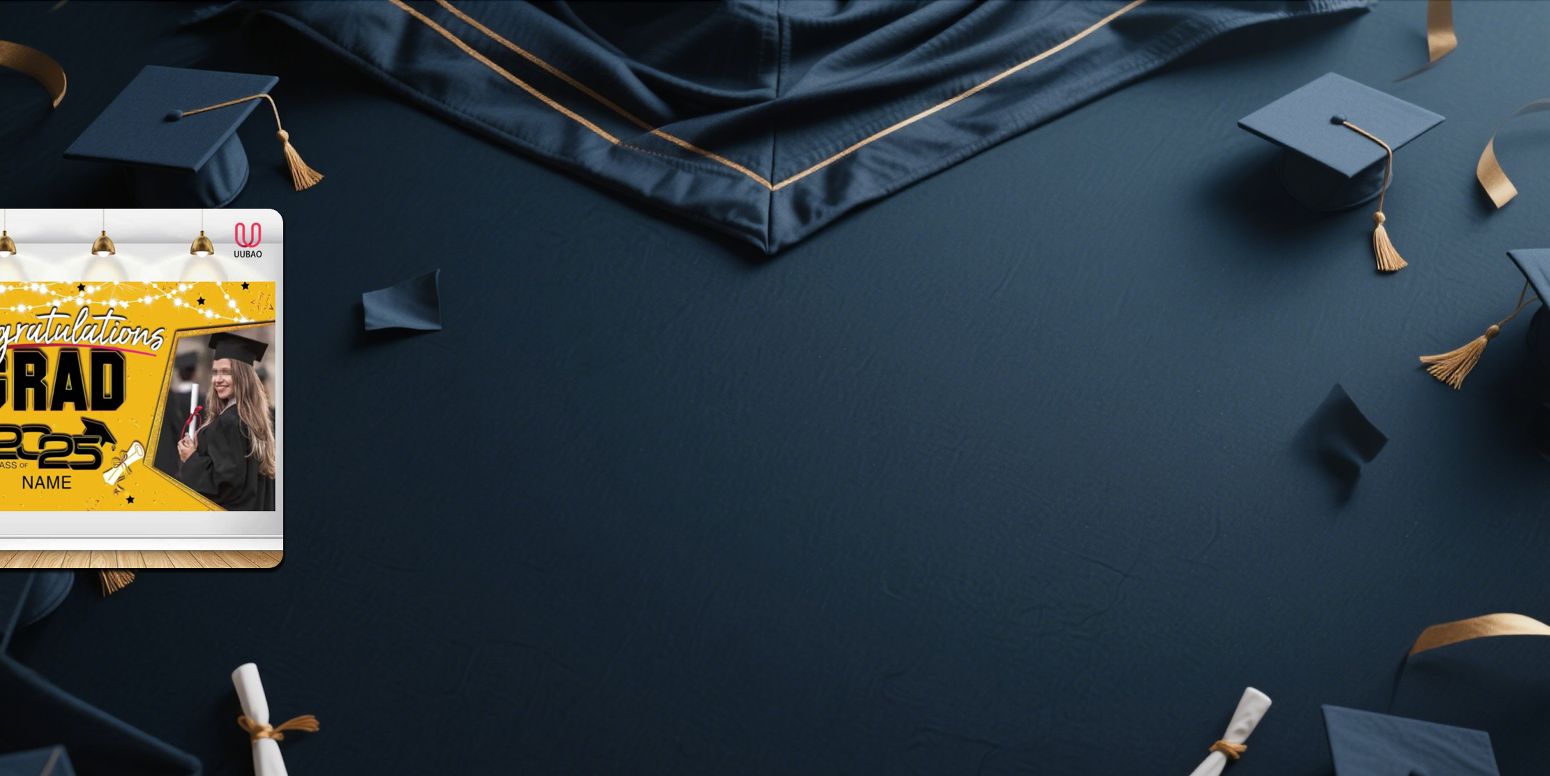 【UUBAO】Customizable Photo and Name Graduation Banners for the Class of 2025: The Perfect Party Essential