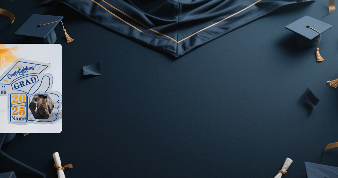 【UUBAO】Personalize Your Graduation Memory: 2025 Customizable Photo & Name Acrylic Plaque