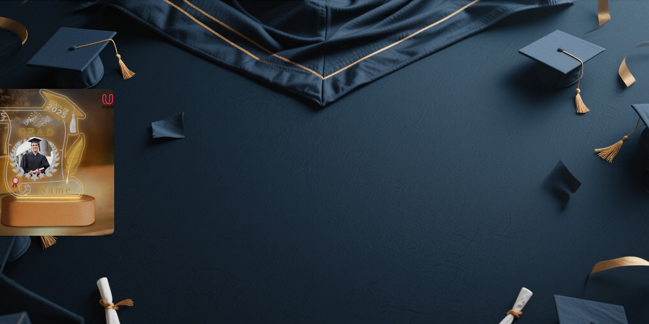 【UUBAO】2025 Graduation Night Light: Customizable with Photos & Names