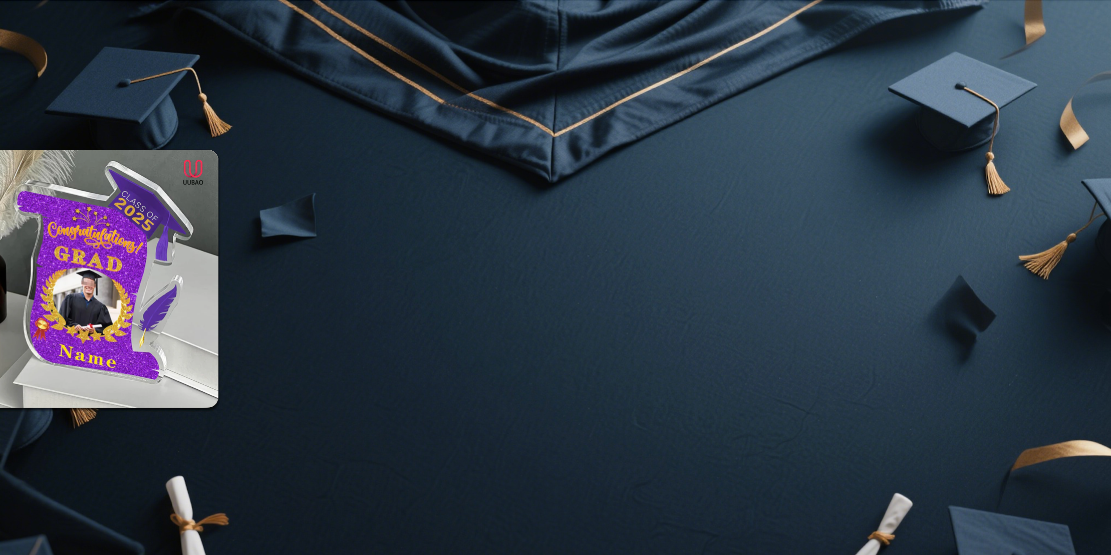 【UUBAO】Customizable 2025 Graduation Acrylic Plaque: A Personalized Keepsake for Your Special Day