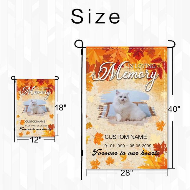 UUBAO Custom Memorial Pet Garden Flags Personalized Decorative Gifts for Dog/Cat Funerals