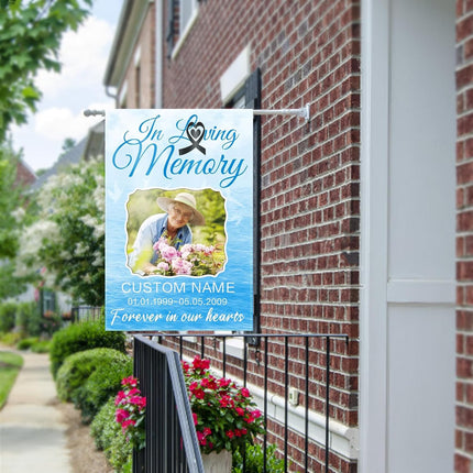 UUBAO Custom Memorial Funeral Flags - Personalized and Customized Burlap Flags for Memorial and Funeral Decoration